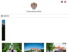 Tablet Screenshot of clausholm.dk
